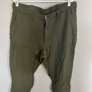 Old Navy Olive Wide Leg Pants